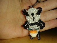 3D Panda playing drum